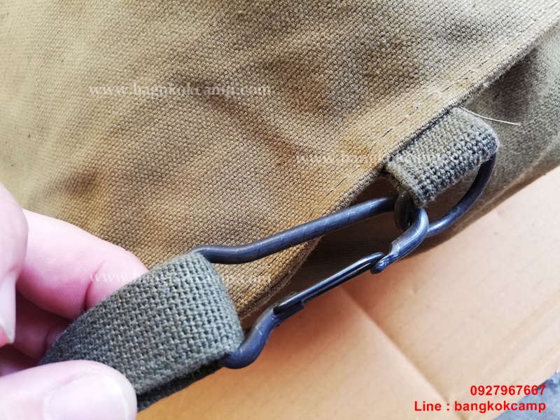 กระเป๋าทหารสวีเดน กระเป๋าสะพาย+คาดเอว ผ้าแคนวาส ของใหม่เก่าเก็บ สมบูรณ์ พร้อมใช้