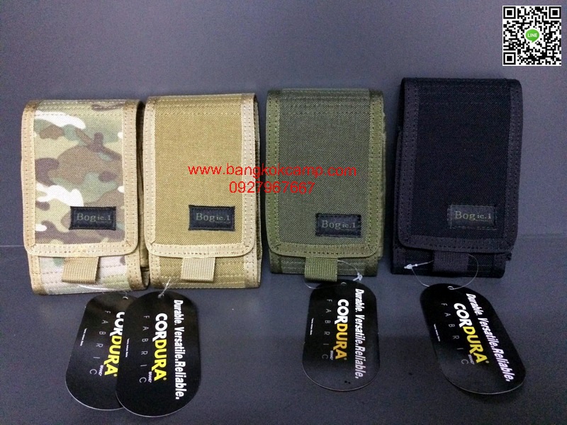 ซองโทรศัพท์(มือถือ)​ ใส่ได้2เครื่อง ยี่ห้อBogie.1 ของแท้ ผ้าCORDURA มี4สี