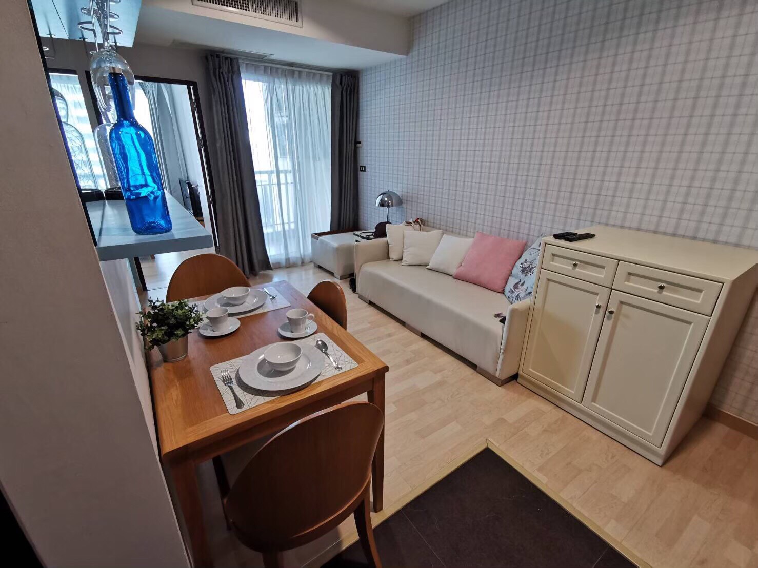 ให้เช่าคอนโด 59 Heritage (59 เฮริเทจ) 1 ห้องนอน 1 ห้องน้ำ ขนาด 37 ตรม ชั้น 15 ห้องแต่งครบพร้อมเข้าอยู่ ราคาเช่า15000บาท