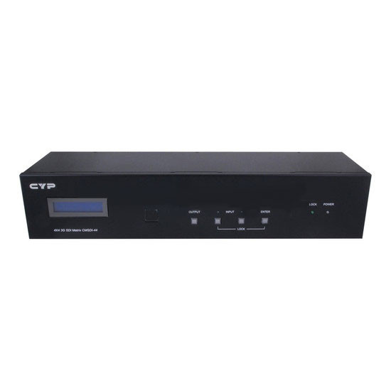 CMSDI-44 - 4x4 3G-SDI Matrix with 2U design