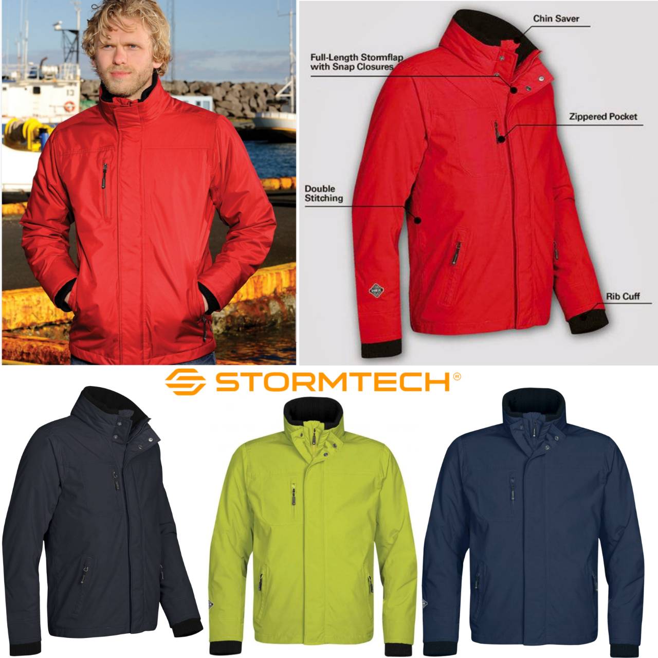 Stormtech Avalanche Microfleece Lined Waterproof Windproof Jacket AFX-1