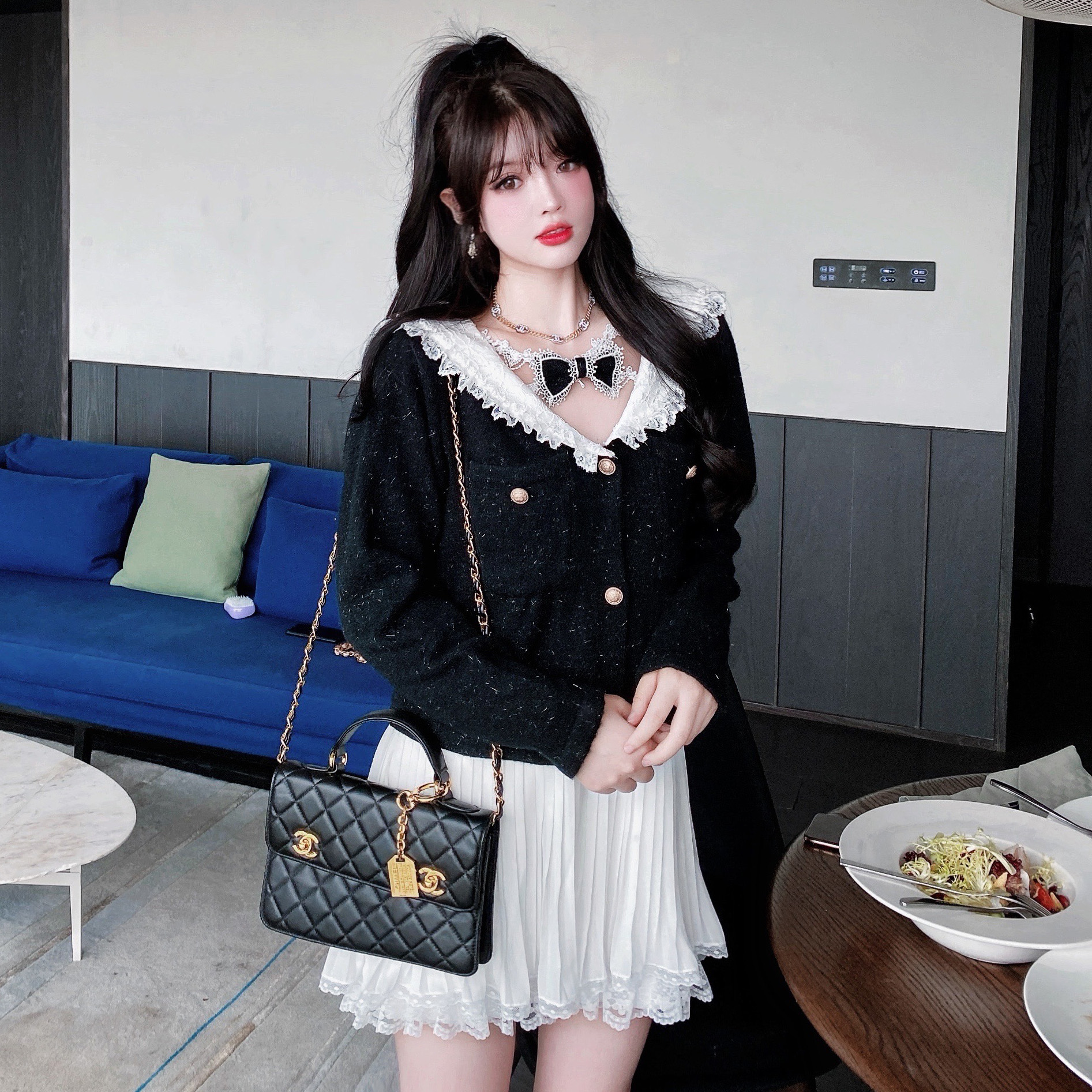 Summer Joy : พรีออเดอร์ เสื้อสูทคาร์ดิแกนแต่งปกกะลาสี มีให้เลือก 4สี แบรนด์แท้