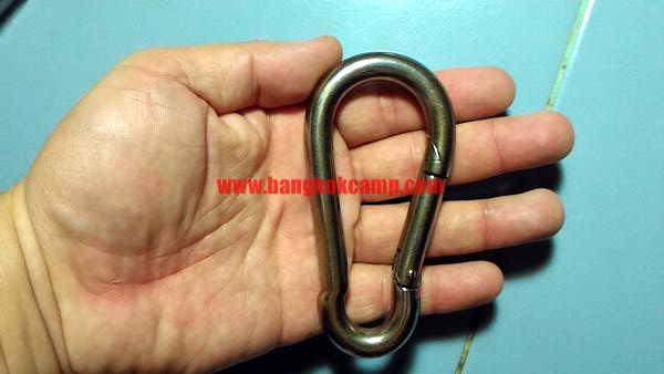 คาราบิเนอร์ Carabiners สแน็ปลิงค์ Snaplink ตะขอเกี่ยว ขนาด10มม. - สแตนเลส ใช้งานได้หลากหลาย ..แข็งแรง ทนทาน