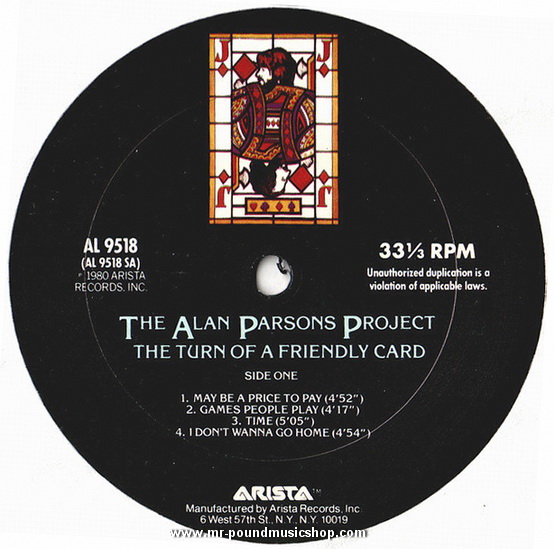 The Alan Parsons Project - The Turn Of A Friendly Card