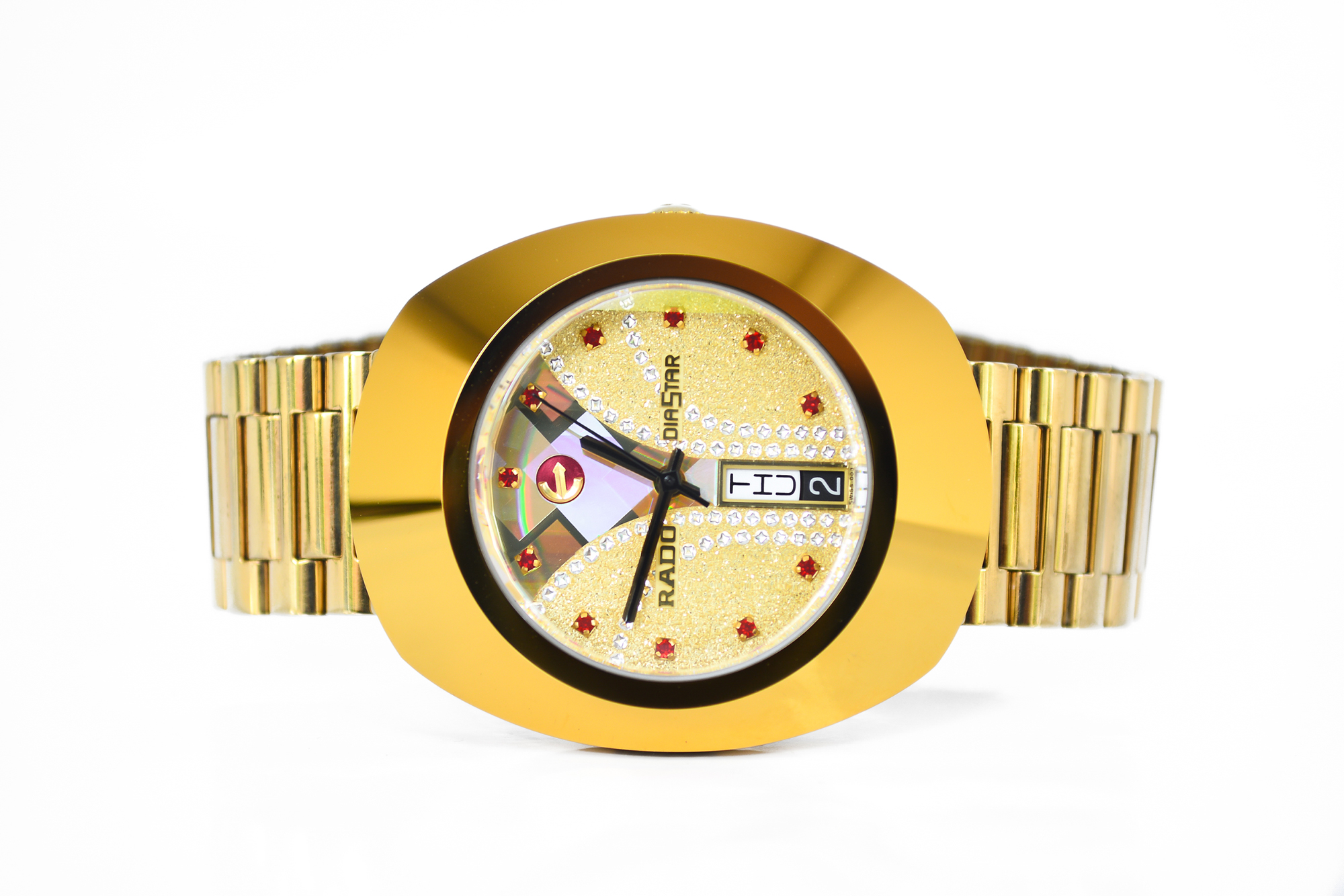 Rado Diastar Automatic เรือนทอง พลอยแดง