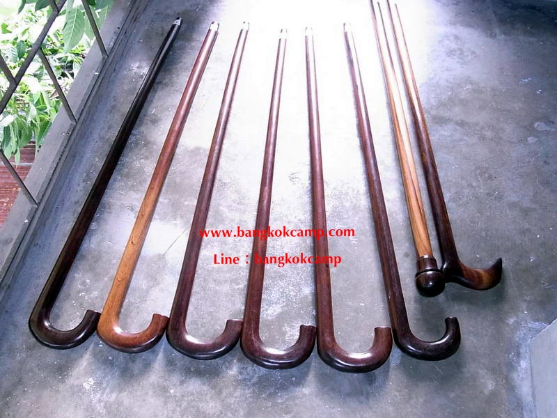 ไม้เท้า ไม้มะค่า (ชุด6)