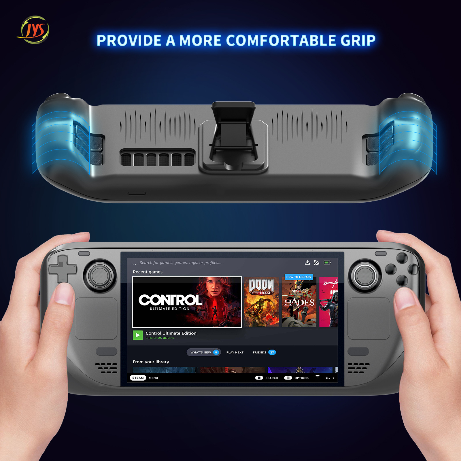 JYS Steam Deck TPU Case & Sticker JYS-SD016