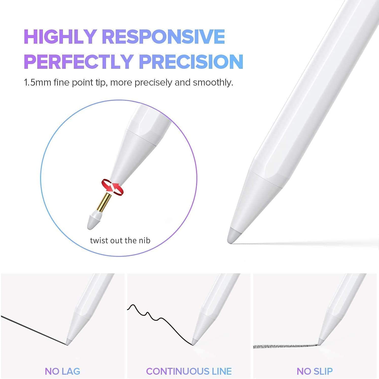 Joyroom JR-K12 Stylus Pen 2in1 - ปากกาเขียนหน้าจอแบบใช้แบตเตอรี่ รองรับ Smartphone , Tablet