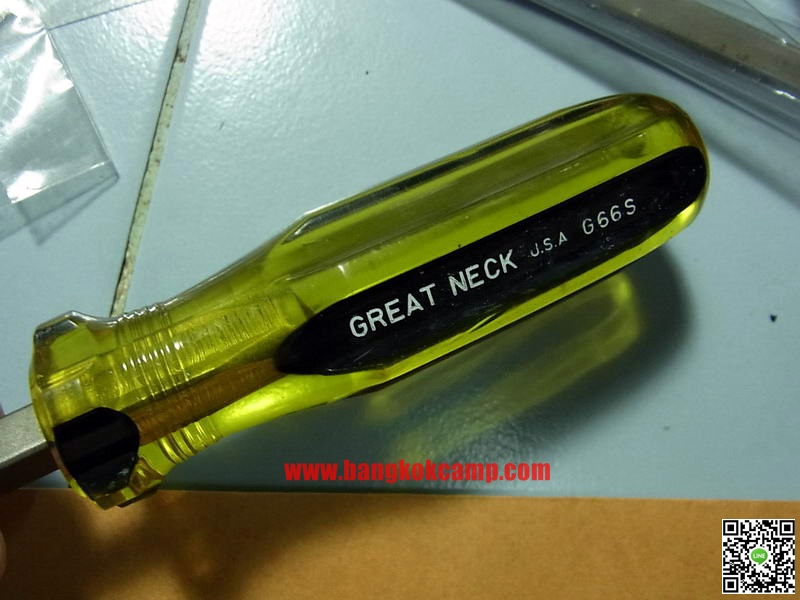 ไขควง อเมริกา GREAT NECK ขนาด6นิ้ว ก้านเหลียม Made in USA. ใหม่เก่าเก็บ
