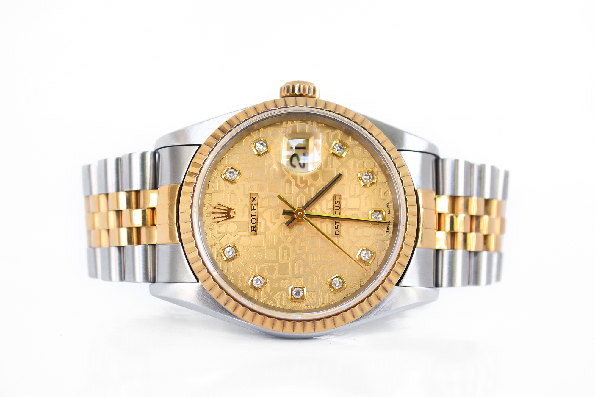 Rolex Oyster Perpetual Date-Just 2tone 18K Automatic King Size