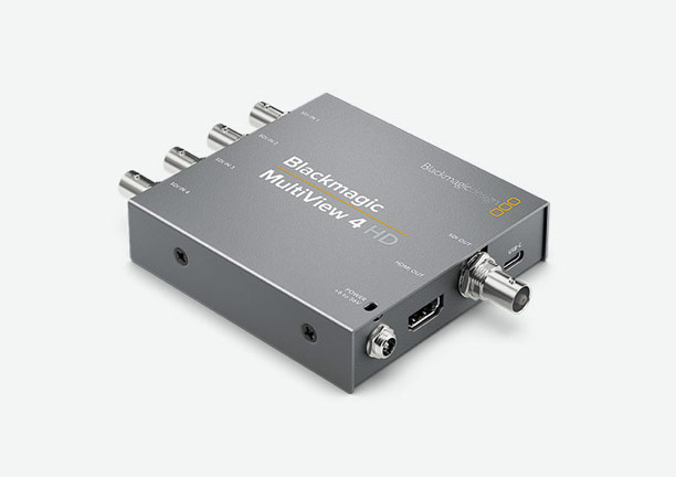 Blackmagic MultiView 4 HD อุปกรณ์รวมภาพแบบ 4 อินพุตเป็น 1 จอภาพ