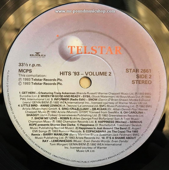 Various Artists - Hits 93 - Volume 2