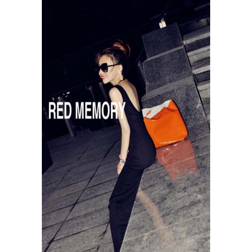 maxi dress-ชุดเดรสยาวเข้ารูป ตัวเทห์ ใส่เที่ยว ใส่ทำงาน สีดำ แขนกุด เปิดหลัง สามารถใส่ออกงานได้ ออกแนวเซ็กซี่ แฟชั่นมาใหม่ น่ารักมากๆ ค่ะ Asia Street Fashion