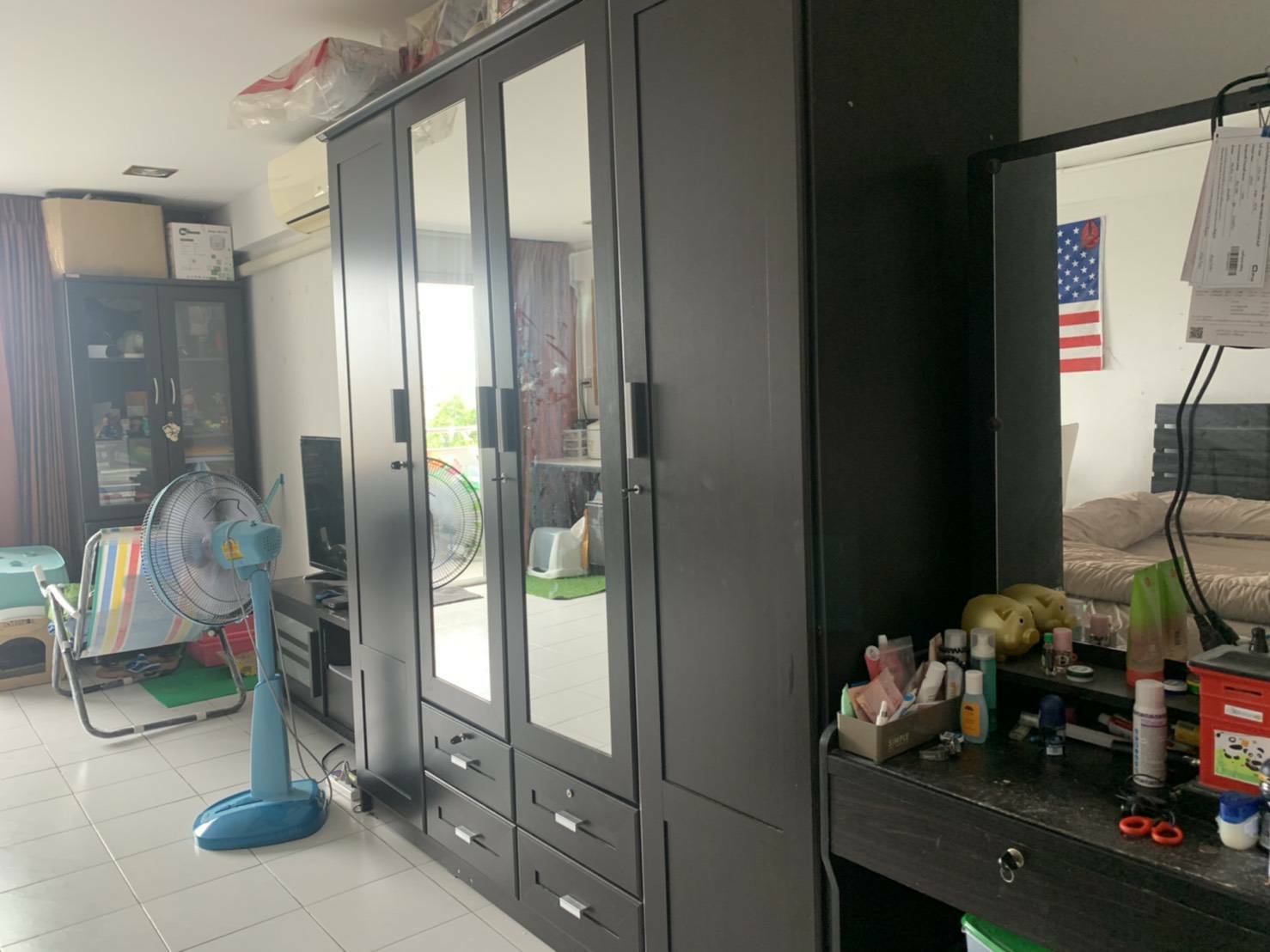 ขาย / เช่า คอนโด J.C.Tower (เจ.ซี.ทาวเวอร์) อิมทมาระ 10 ห้องสตูดิโอ 1 ห้องน้ำ เนื้อที่ 33 ตรม ชั้น 7 อาคาร เอ