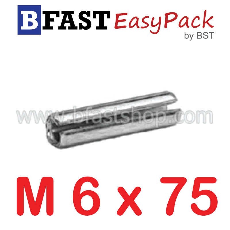 ปิ๊นตะกุดสแตนเลส SUS M6 x 75 (1 ตัว/ถุง)