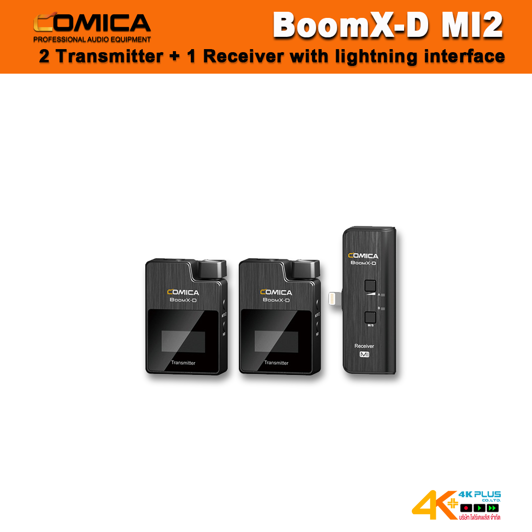 BoomX-D Comica 2.4G Digital 1-Trigger-2 Wireless Microphone
