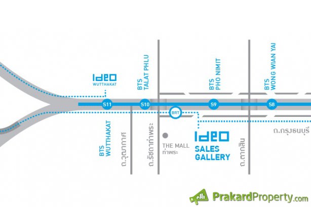 ขาย คอนโด Ideo วุฒกาศ ห้องเปล่า + แอร์ 2 เครื่อง พื้นที่ 22 ตร.ม แบ่งครัวแยก มีชั้น 7 กับชั้น 9