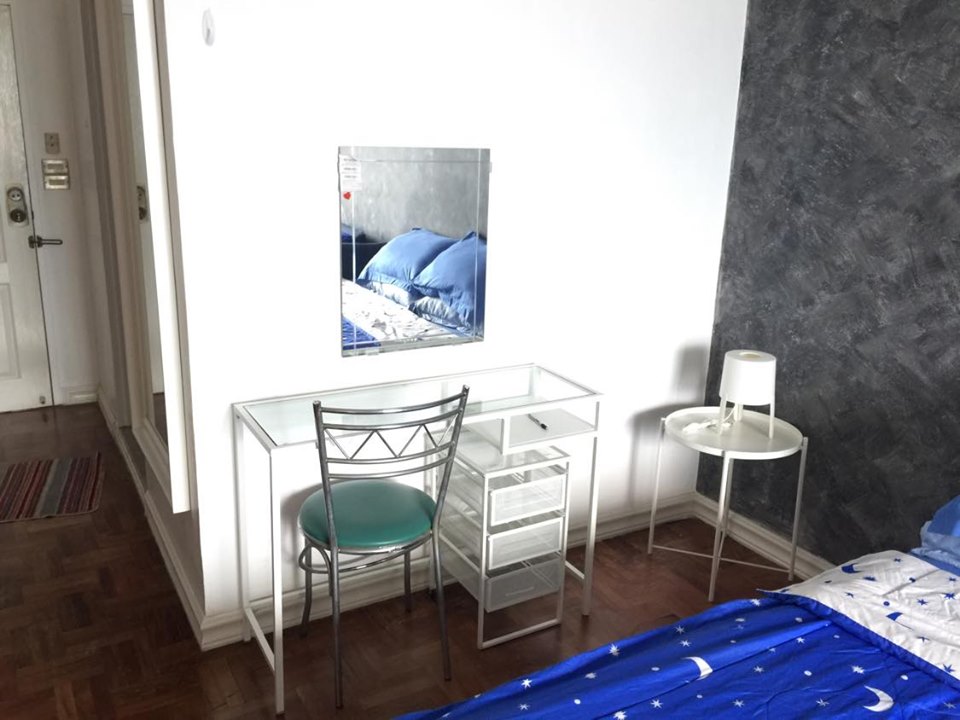 ให้เช่าคอนโด Lumpini Park View (ลุมพินี พาร์ค วิว) ห้องสตูดิโอ ขนาด 36 ตรม 1 ห้องน้ำ ชั้น 22 (ห่างสถานีรถไฟฟ้า ลุมพินี 1 นาที)