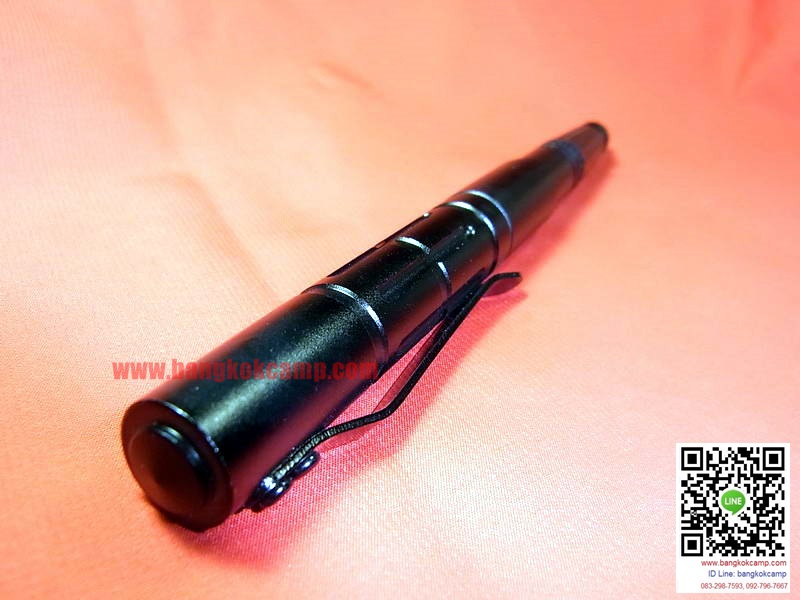 ปากกา Tactical ดำ ปลายคาร์ไบท์(กระแทกกระจกได้) ปลายคาร์ไบท์แข็งมากใช้ขูด-เขียนโลหะได้