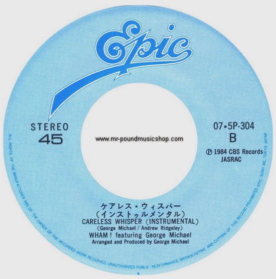 Wham! Featuring George Michael - Careless Whisper