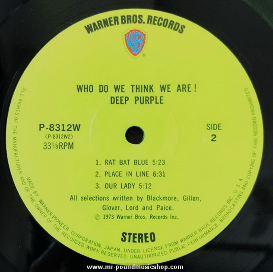 Deep Purple - Who Do We Think We Are