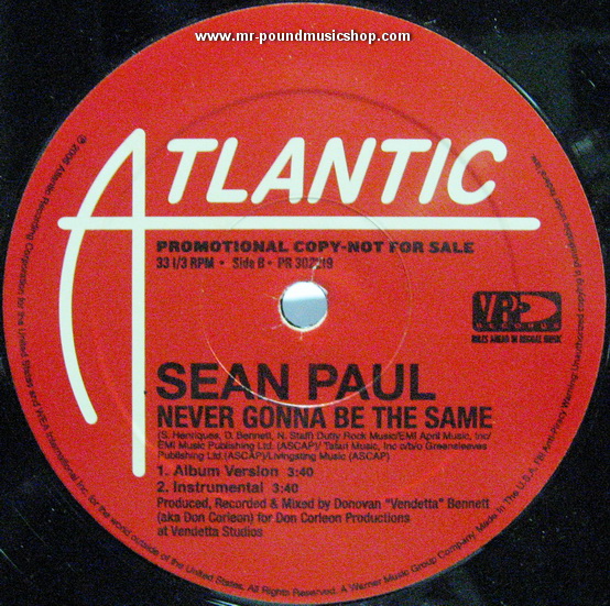 Sean Paul Feat. Keisha Cole - (When You Gonna) Give It To Me / Never Gonna Be The Same