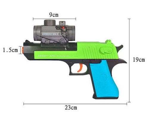 Crystal Bullet Gun 2in1 no:C658E ปืนยิงกระสุนน้ำและกระสุนโฟม