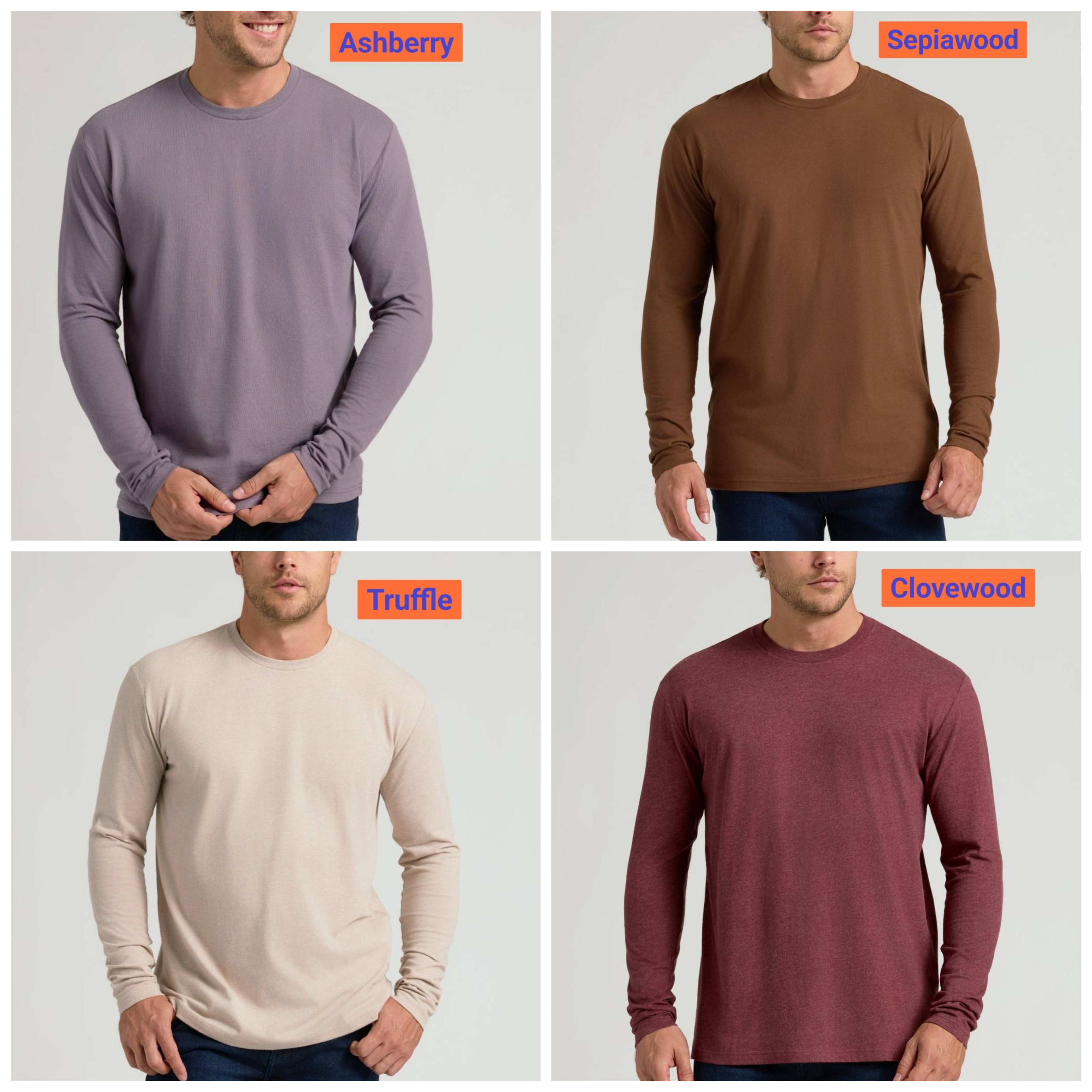 True Classic Premium Crew Neck Long Sleeve T-Shirt