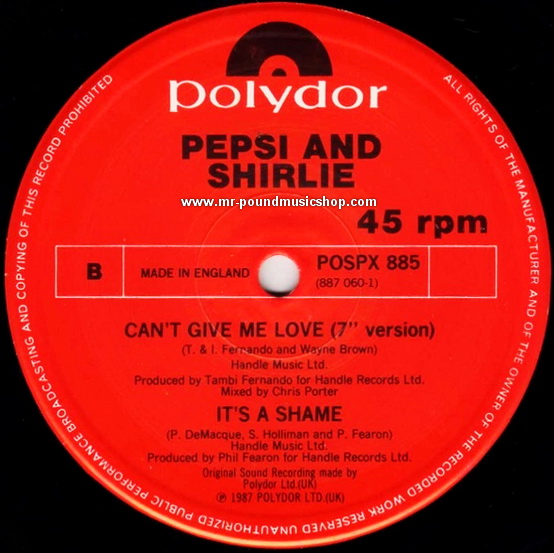 Pepsi & Shirlie - Can't Give Me Love