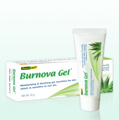 Burnova Gel Plus 25 gเหมาะกับผู้ที่ทำเลเซอร์ที่ใบหน้า ผิวแพ้ง่าย และผู้ที่เป็นสิว ผิวไวต่อแสง