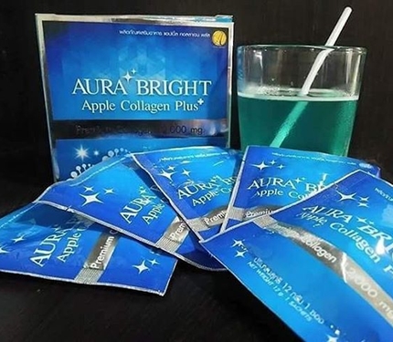 AURA BRIGHT Apple Collagen Plus Premium Collagen ออร่า ไบร์ท แอปเปิ้ล คอลลาเจน พลัส