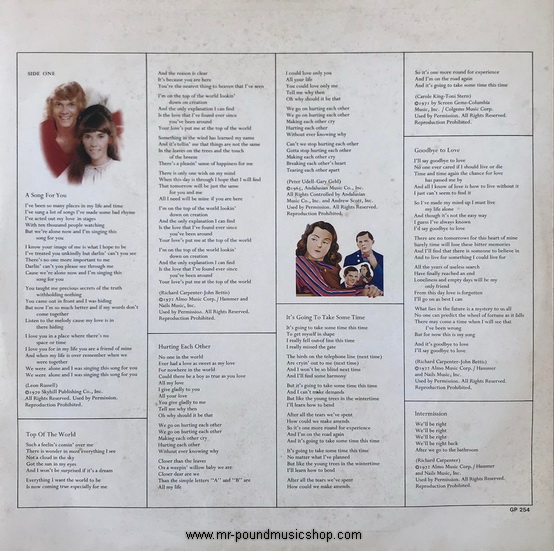 Carpenters - A Song For You