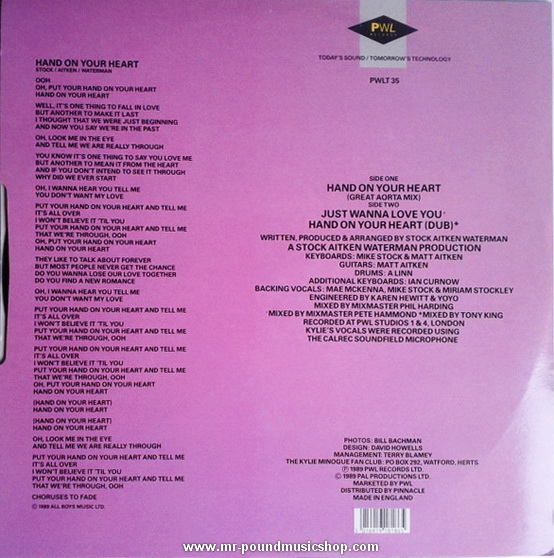 Kylie Minogue - Hand On Your Heart