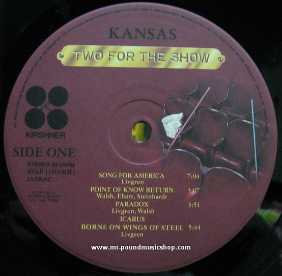 Kansas - Two For The Show