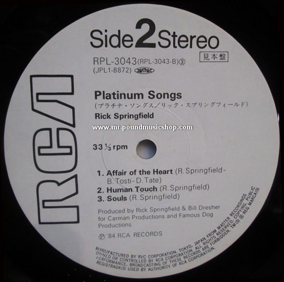 Rick Springfield - Platinum Songs