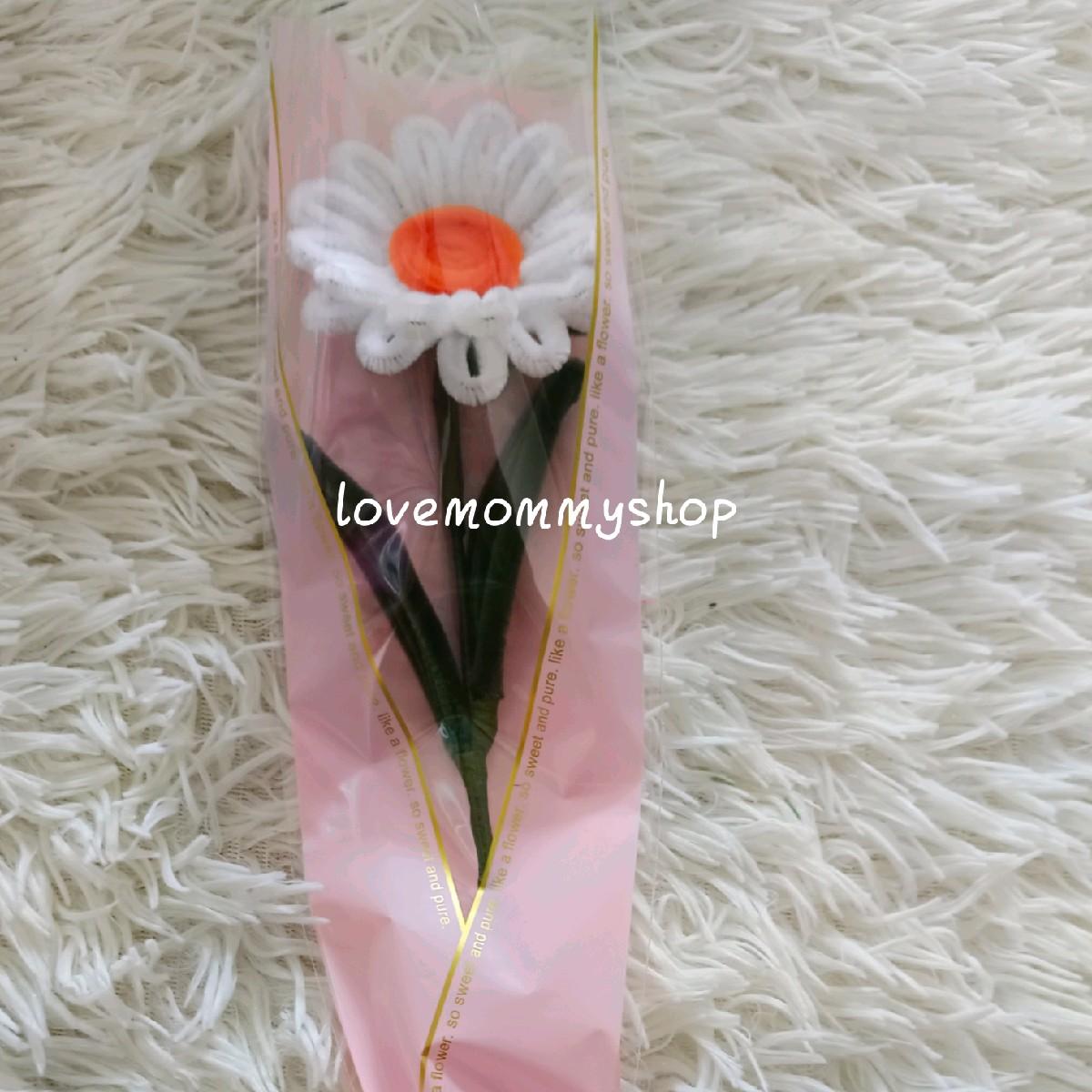 ช่อดอกทานตะวัน ดอกทิวลิป ดอกเดซี่ ดอกไม้จากลวดกำมะหยี่