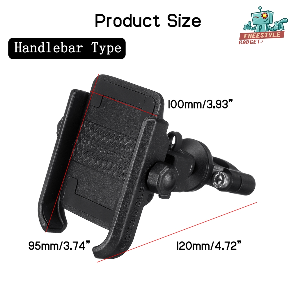 MOTOWOLF MDL 2805C USB Charges - ที่จับมือถือ ที่จับโทรศัพท์สำหรับมอเตอร์ไซค์ทุกรุ่น ของแท้ 100%