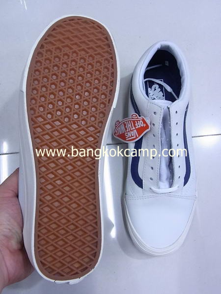 รองเท้า VANS old skools แนววินเทจ หนังแท้