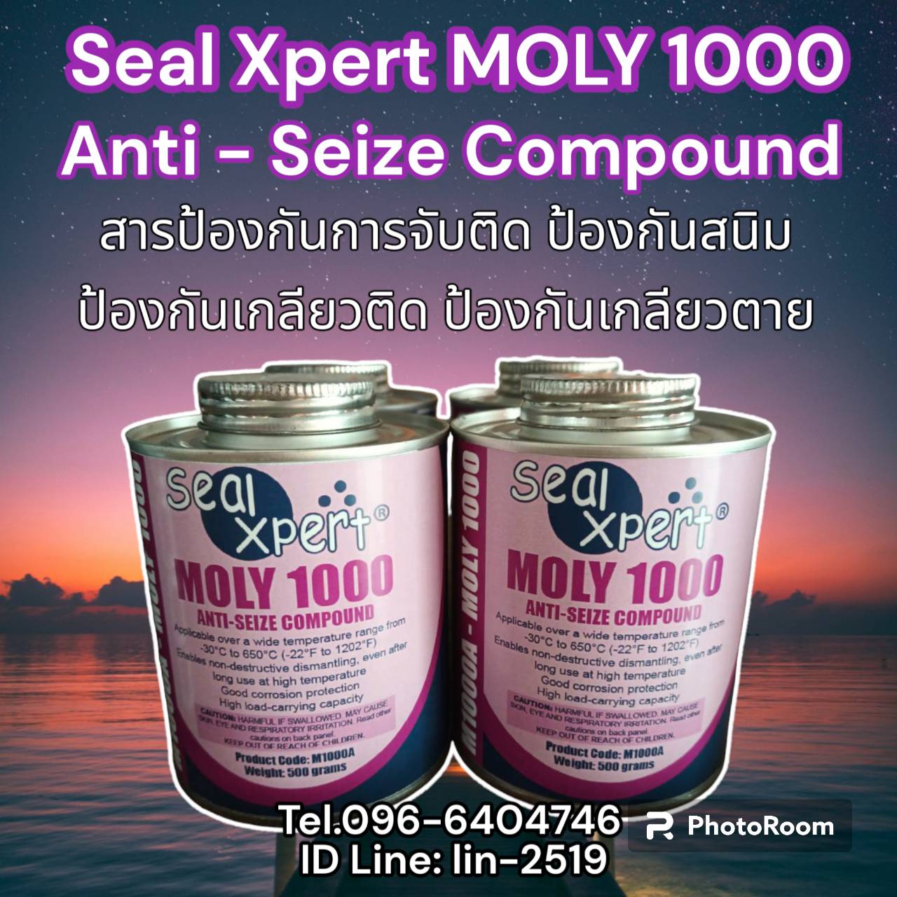Seal Xpert Moly 1000 Anti-Seize Compound สารทาเกลียวป้องกันการจับติดเอนกประสงค์ ทาเกลียวกันสนิม ป้องกันเกลียวติด ป้องกันเกลียวตาย (โทร.096-6404746)