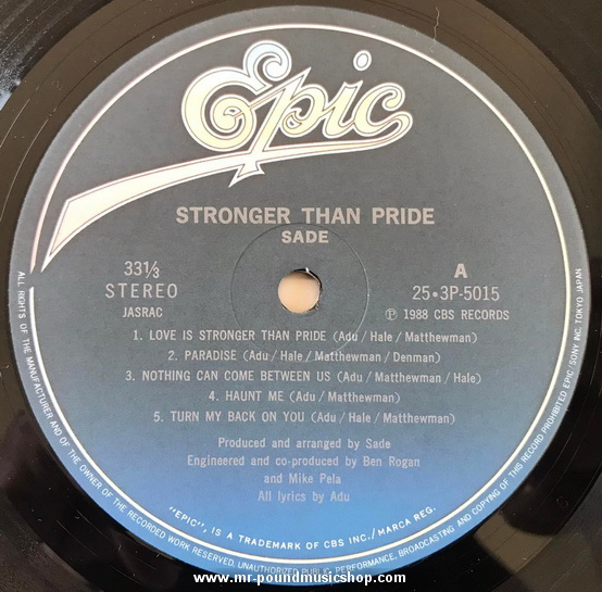 Sade - Stronger Than Pride