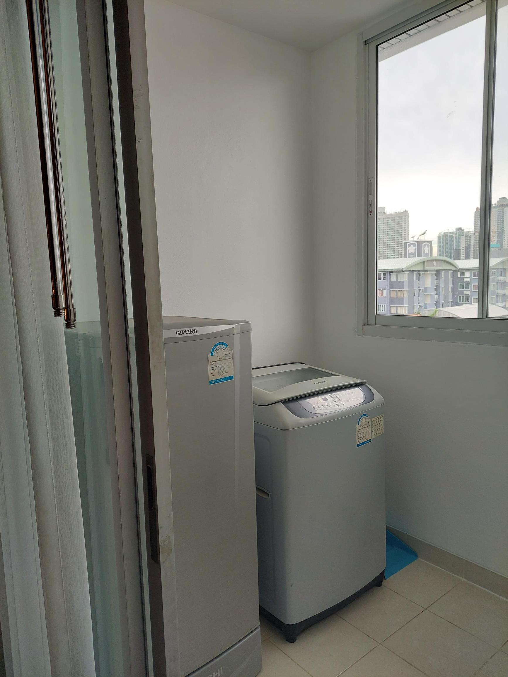 ขาย / เช่า คอนโด ซิตี้ โฮม รัชดา 10 City Home Ratchada 10 ขนาด 36 ตรม 1 ห้องนอน 1 ห้องนั่งเล่น อยู่ชั้น 8 หัวนอนหันไปทางทิศตะวันออก