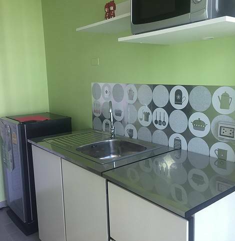 ให้เช่าคอนโด The Kith Lumlukka Klong 2 (เดอะ คิทท์ ลำลูกกา คลอง 2) ตึก C1 ชั้น 5 ขนาด 28 ตารางเมตร ระเบียงทิศเหนือ