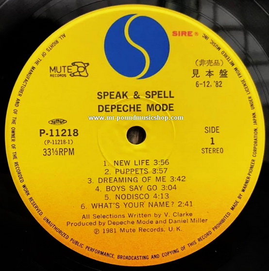 Depeche Mode - Speak & Spell