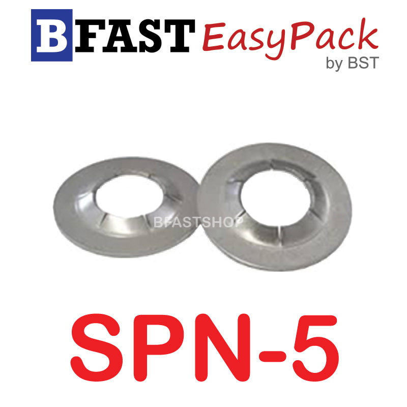 แหวนกดเพลาสแตนเลส SUS SPN-5 (5 ตัว/ถุง)