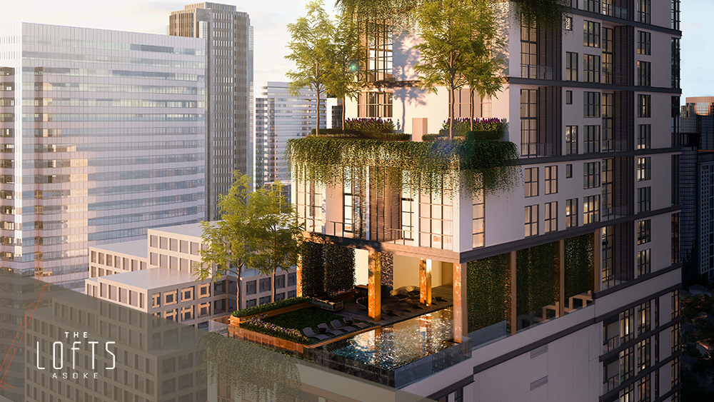 ขายคอนโด The Lofts Asoke (เดอะ ลอฟท์ อโศก) 2 ห้องนอน 2 ห้องน้ำ ขนาด 87 ตรม ชั้น 21 ทิศตะวันตก ยูนิต LA21-01