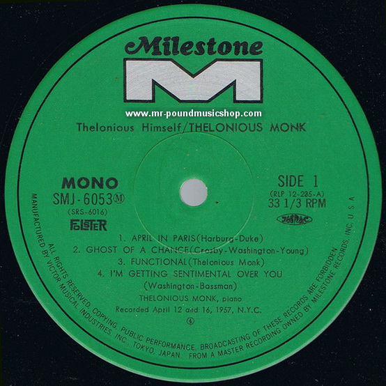 Thelonious Monk - Thelonious Himself