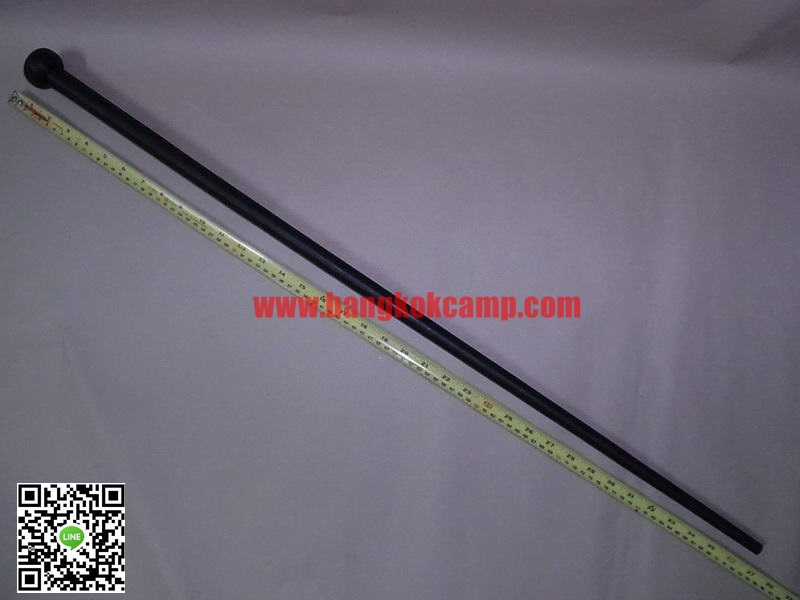 ไม้หายาก... ไม้ตะพด(ไม้งิ้วดำ) หัวทรงลูกจันทร์ ยาว92.5ซม.