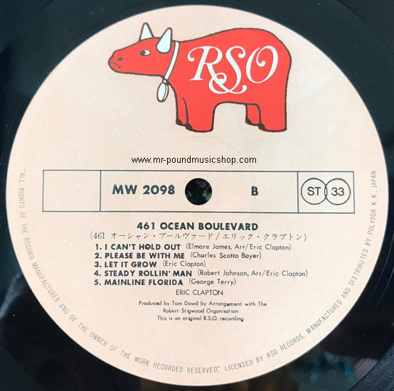 Eric Clapton - 461 Ocean Boulevard