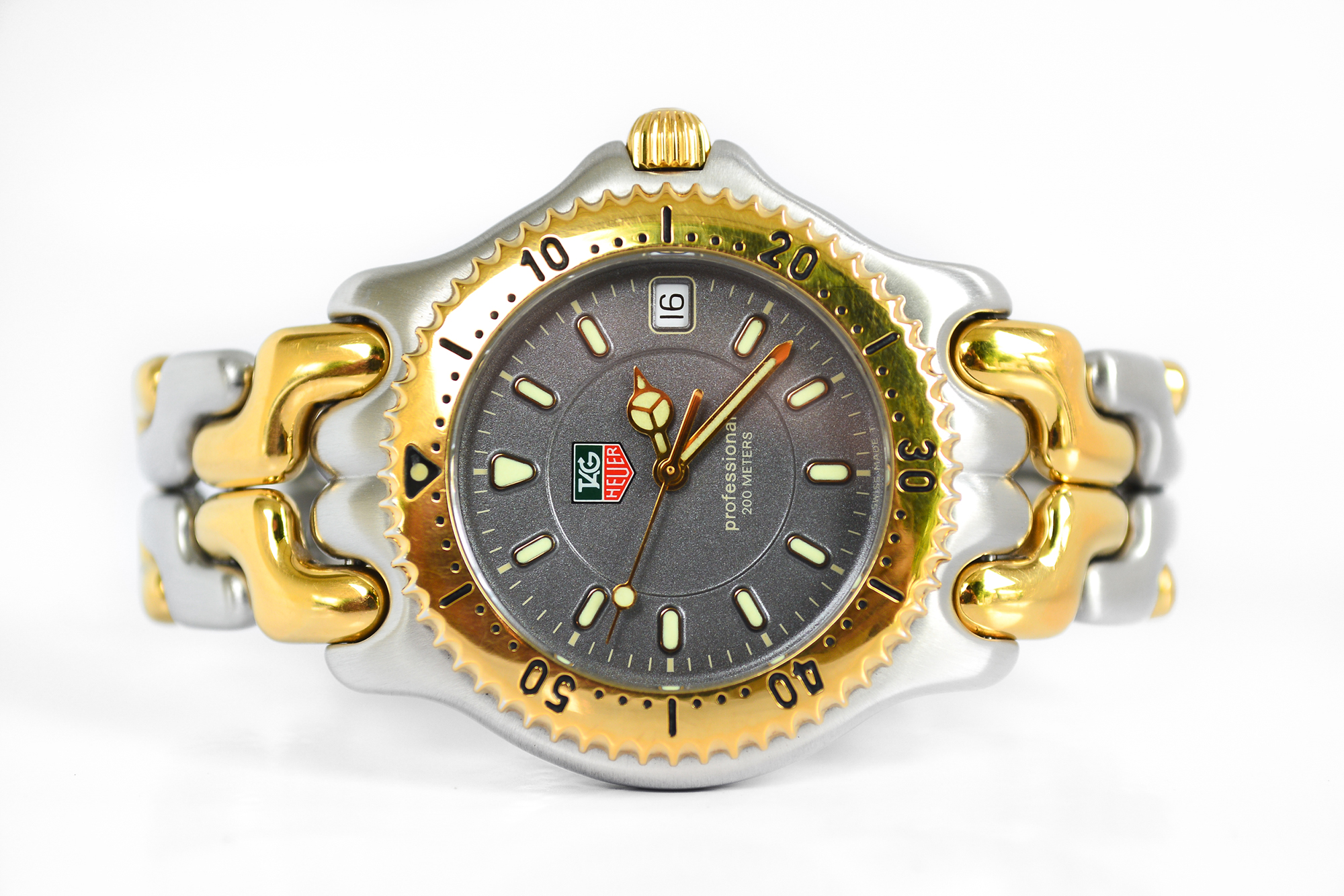 Tag Heuer King Size ก้างปลา สองกษัตริย์ หน้าเทา 2 ชั้น