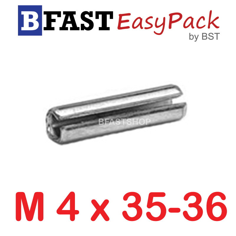 ปิ๊นตะกุดสแตนเลส SUS M4 x 35-36 (4 ตัว/ถุง)